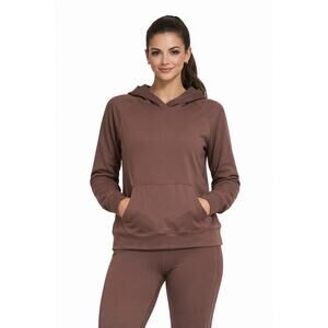 NWT - Gilly Hicks Women’s Activewear Hoodie - Chocolate Brown - Size XS - NWT